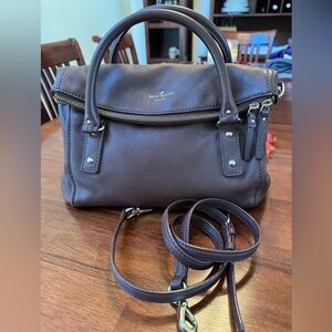Kate Spade brown pebbled leather purse crossbody